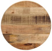 Tampo de mesa redondo Ø40x3,8cm madeira mangueira áspera maciça