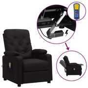 Poltrona massagens elevatória couro artificial preto