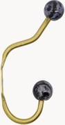 Cabides de parede artesanais em metal Ball, conjunto de 2