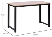 Secretária de Canto – Modelo Västerås – 120x60x76 – Moderna – Branco