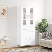 vidaXL Armário alto 69,5x34x180 cm derivados de madeira branco