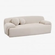 Sofá De 2 Lugares Estofado Shirina Chenille Bege Tapioca - Sklum