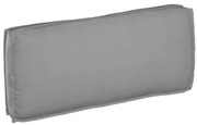 vidaXL Cushion de Paletes para Assento/Costa Cinza 120x50x12 cm Tecido Oxford
