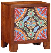 vidaXL Mesa de cabeceira 40x30x45 cm madeira de acácia maciça