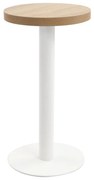 vidaXL Mesa bistrô 40 cm MDF castanho-claro
