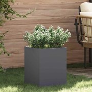 vidaXL Vaso de Jardim Antracite 50 x 32 x 40 cm Aço laminado a frio