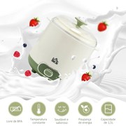 Iogurteira 20W 1,5L Máquina de Iogurte com Peneira para Fazer Iogurte