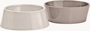 Taças para animais de estimação em porcelana Doppio, conjunto de 2, vários tamanhos