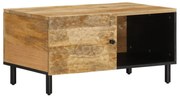 vidaXL Mesa de centro 80x50x40 cm madeira de mangueira maciça