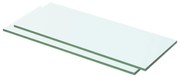 Prateleiras 2 pcs 50x15 cm vidro transparente