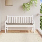 vidaXL Almofadão p/ banco de jardim tecido oxford cinza-acastanhado