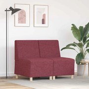 vidaXL Cadeira de Sofá Cinza Claro 55 cm em Tecido 2 pcs Vermelho