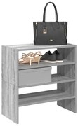vidaXL Sapateiras 2 pcs empilháveis 60x30x30,5 cm cinzento sonoma