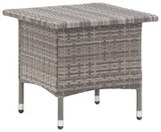 vidaXL Mesa de centro 50x50x47 cm vime PE cinzento