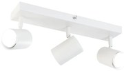 LED Candeeiro de teto inteligente branco retangular com 3 GU10 Wi-Fi - Jeana Moderno