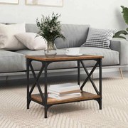 vidaXL Mesa Lateral Madeira antiga 55 x 38 x 45 cm Madeira processada