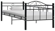 Estrutura sofá-cama 90x200 cm metal preto