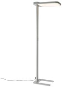 Candeeiro de pé de luz diurna cinzento quadrado com LED e regulador de intensidade - Guzo Moderno