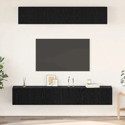 vidaXL Conjunto de móvel de TV 5 pcs Carvalho Preto 80 x 30 x 30 cm