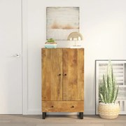 vidaXL Aparador alto c/ gaveta 60x33x100 cm mangueira maciça/ferro