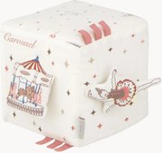 Cubo de atividades para crianças em algodão orgânico Carousel
