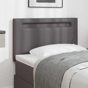 vidaXL Cabeceira de Design Simples Cinza 100 cm Couro Sintético