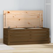 Caixa de arrumação 89x36,5x33 cm pinho maciço castanho mel