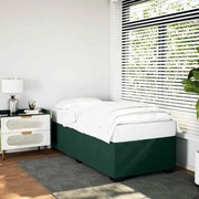vidaXL Estrutura de cama sem colchão 80x200 cm veludo verde-escuro