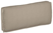 vidaXL Almofada de palete para assento / encosto Cinzento-acastanhado