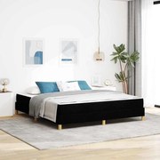 vidaXL Cama Box Preto 180 x 200 cm tecido