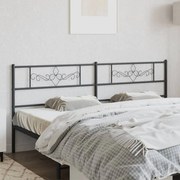 Cabeceira de cama 180 cm metal preto