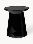 Mesa de apoio redonda com superfície brilhante Dunstan