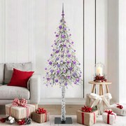 vidaXL Árvore de Natal com 300 LEDs com suporte Branco 180 cm PE e Aço