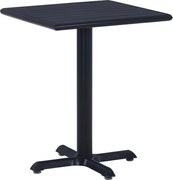 vidaXL Mesa de jardim 60x60x75 cm preto