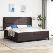 vidaXL Cama Box com Colchão em Castanho, 200x200 cm