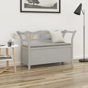 vidaXL Banco 107x45x75,5 cm madeira de abeto maciça cinzento