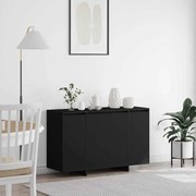 vidaXL Aparador Preto Preto Madeira engenheirada 120 x 41 x 75 cm