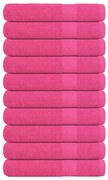 Toalhas 10 pcs 100x200 cm 360 gsm 100% algodão rosa