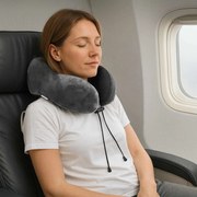 vidaXL Almofada com travesseiro Cinzeto 28 x 25 x 14 cm Veludo