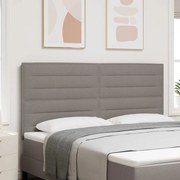 vidaXL Cabeceira Design Linhas Taupe 180 cm Tecido