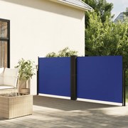 vidaXL Toldo lateral retrátil 120x600 cm azul