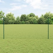 Cercas Euro com 11 postes U Verde 1,2x25 m Aço