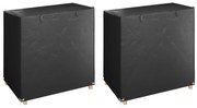 Capas p/ banco baloiço 2 pcs 8 ilhós 125x90x135/165 polietileno