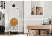 Conjunto de Mobiliário de Entrada Vegas – Branco – Medidas: Sapateira