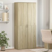 vidaXL Armário alto 80x35x180cm derivados de madeira carvalho sonoma