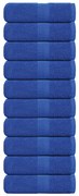 vidaXL Toalhas de rosto FROGN 10 unidades Azul 30x30 cm 360 g/m²