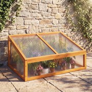 Estufa de madeira 94 x 63 x 40 cm, teto transparente rebatível, proteção para vasos elevados, pequena, para interior e exterior, jardim, terraço, cor