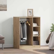 vidaXL Guarda-roupa com prateleira carvalho artisiano 77 x 48 x 102 cm