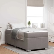 vidaXL Estrutura da Cama Cinzento-acastanhado 80 x 200 cm tecido