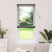 vidaXL Persiana de Janela com cortinas Outros Manual Preto 80 x 130 cm Alumínio